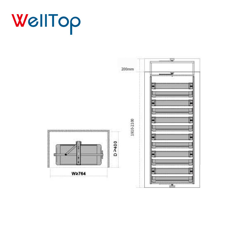 VT-10.138 China Wholesale Home Furniture Shoe Rack 360 Degree Cabinet Shoe Rack Storage Shoe Rack Storage Organizer