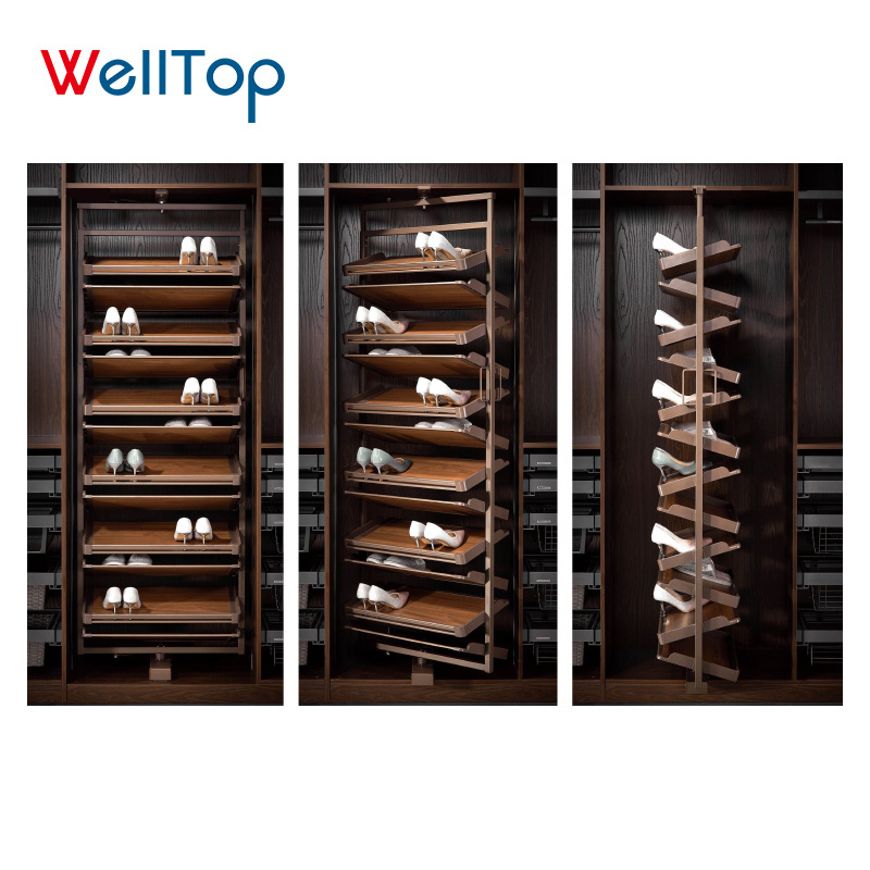 VT-10.138 China Wholesale Home Furniture Shoe Rack 360 Degree Cabinet Shoe Rack Storage Shoe Rack Storage Organizer