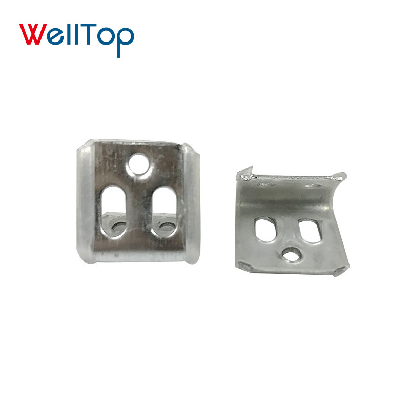 20.052 Wholesale Furniture Fittings Accessories Sofa Spring Clip Five Hole Rubber Silver Spring Clamp for Chair Couch Repair