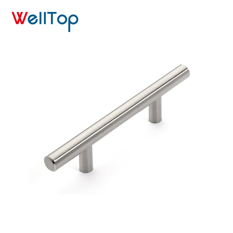 Stainless Steel Cabinet Handles Kitchen Door T Bar Straight Handle Pull Knobs Furniture Hardware VT-01.001