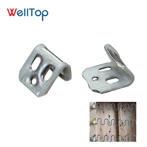 20.052 Wholesale Furniture Fittings Accessories Sofa Spring Clip Five Hole Rubber Silver Spring Clamp for Chair Couch Repair