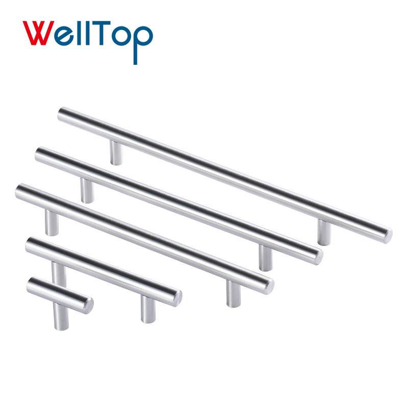 2020 Modern furniture hardware stainless steel Drawer Cabinet T-bar pull  handles  VT-01.001