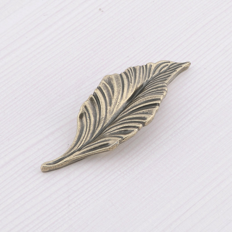 Lovely Leaves Furniture Handles Cabinet Knobs And Handles Drawer Wardrobe Door Kitchen Handle Furniture Hardware VT-01.220