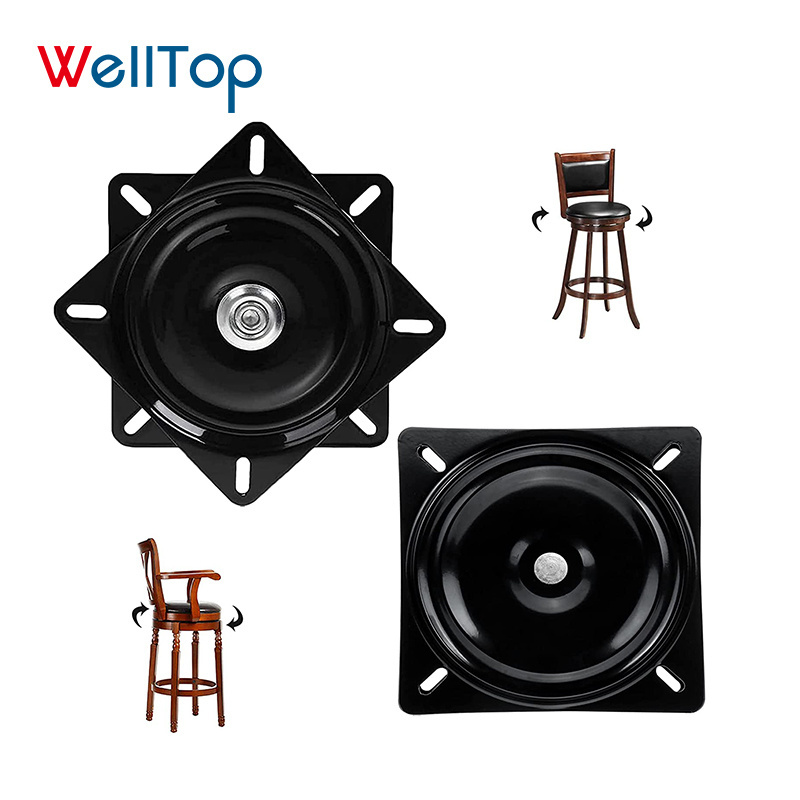 New Arrivals Chair Base Ball Bearing Swivel Plate Mechanism 360 Degrees Rotate Square Boat Seat Chair Rotating Swivel Plate