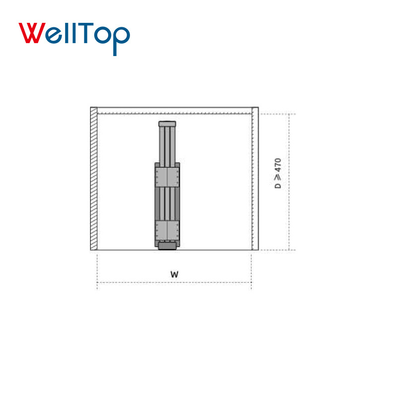 VT-10.155 Wardrobe Accessories Clothes Hanger Rack Soft Closing Clothes Racks 8 Ball Bearing Multilayer Pull Out Trouser Rack