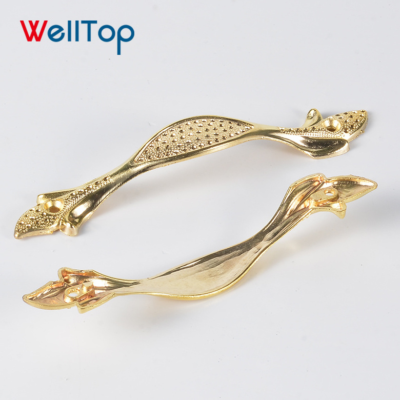 Fancy Gold Drawer Pull Handles For Wardrobe Handle VT-01.057