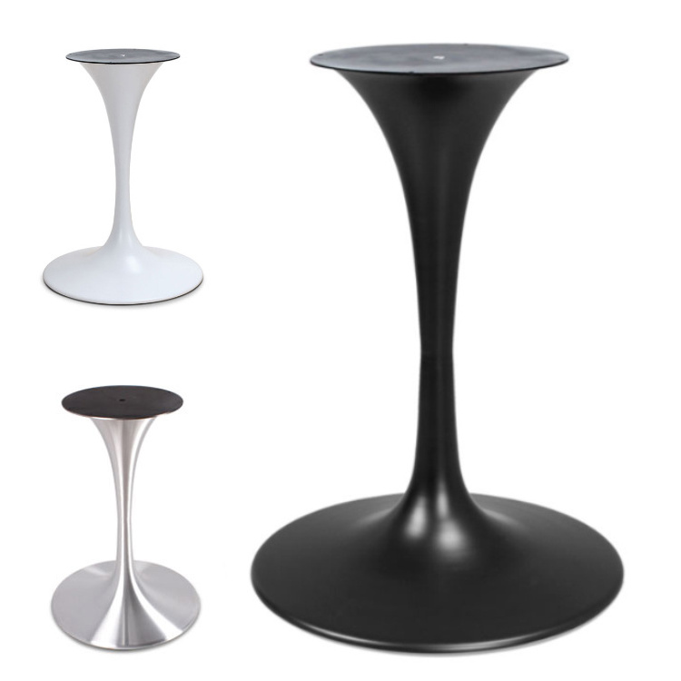 Original factory New Hot Sale Metal Steel Round Shape Dinning Table Base Tulip coffee Table Legs Base  VT-03.109