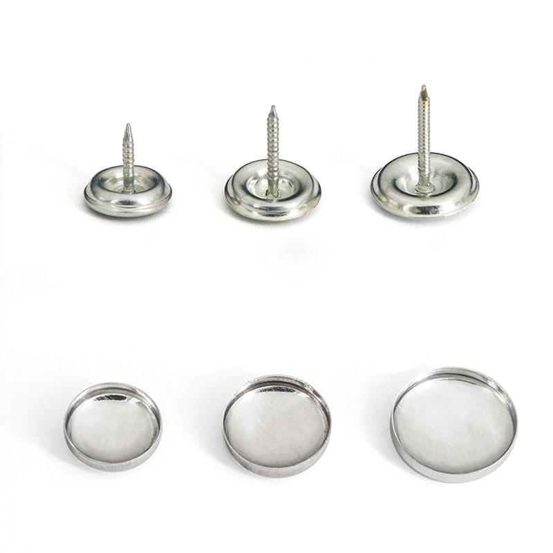 Cover Button Kit Cloth Fabric Covered Round Flat Back Aluminum Buttons With Buckle Making VT-14.124