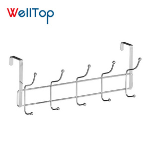 2019 Welltop furniture Housewares Hook Over Door Hanger - Chrome VT-16.007