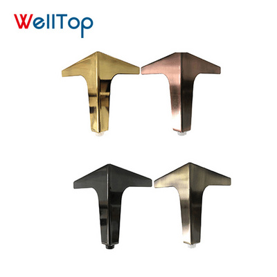 Industrial hardware metal furniture feet /sofa dinning table hairpin legs gold protectors/legs VT-04.025