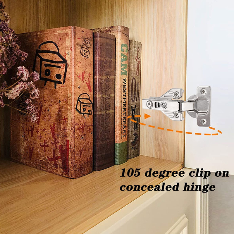 16.039 Furniture Hinges Full Overlay Soft Closing Clip On Face Frame Mounting Stainless Steel Hinge Kitchen Cabinet Hinges