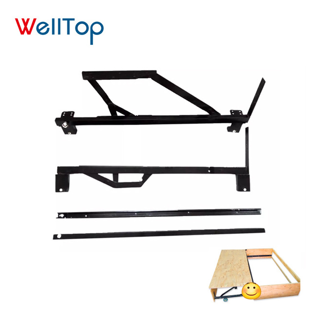 20.068 WELLTOP New Sofa Accessories Furniture Hardware Sofa Bed Lift Mechanism Metal Pull Out Sofa Bed Mechanism With Wheels