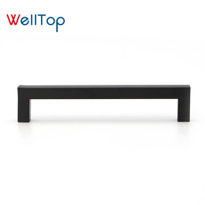 VT-01.059 Modern design Black powder coated square furniture drawer cabinet handle VT-01.059