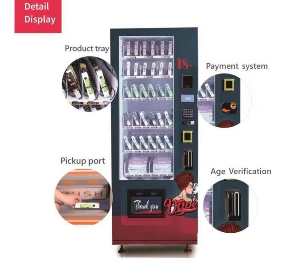 Slim Cigarettes vending machine with ID card reader