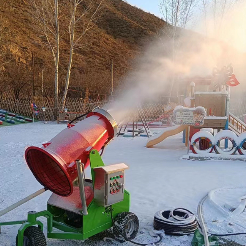 resort artificial snow making machine fan snow maker machine