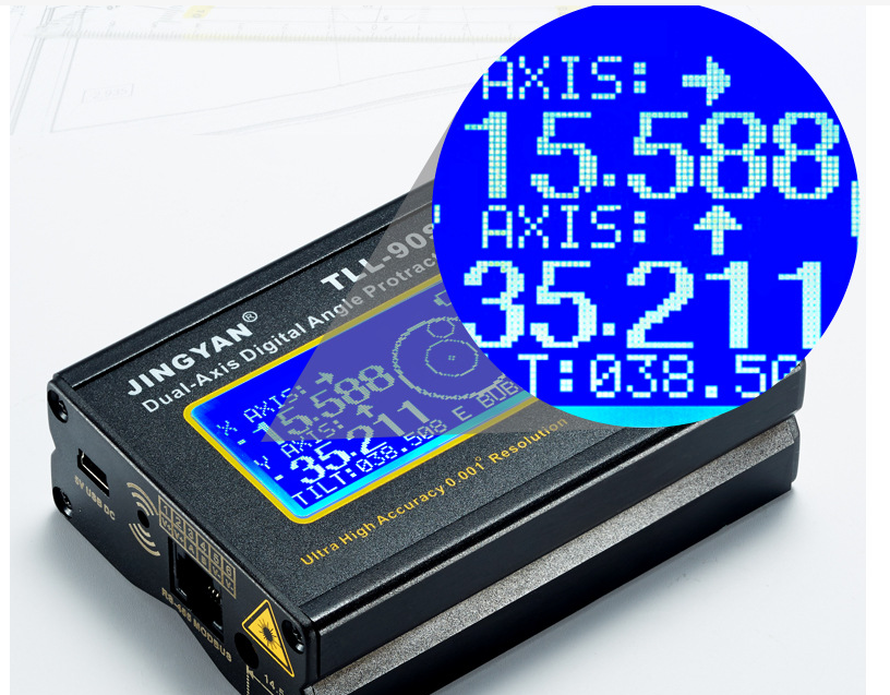 dual-axis digital display dip meter mini laser level