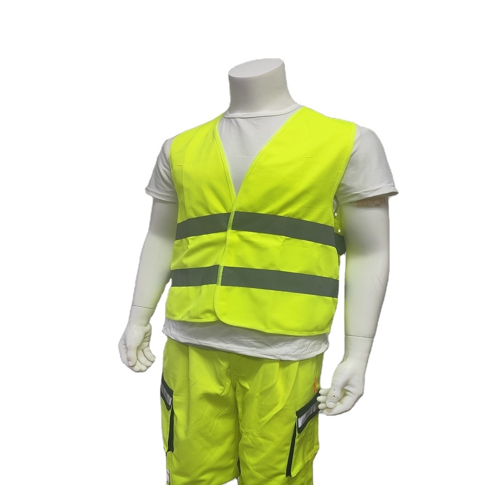 Engineer Safety Vest construction with Logo High Visibility strip warning waistcoat reflective safety vest