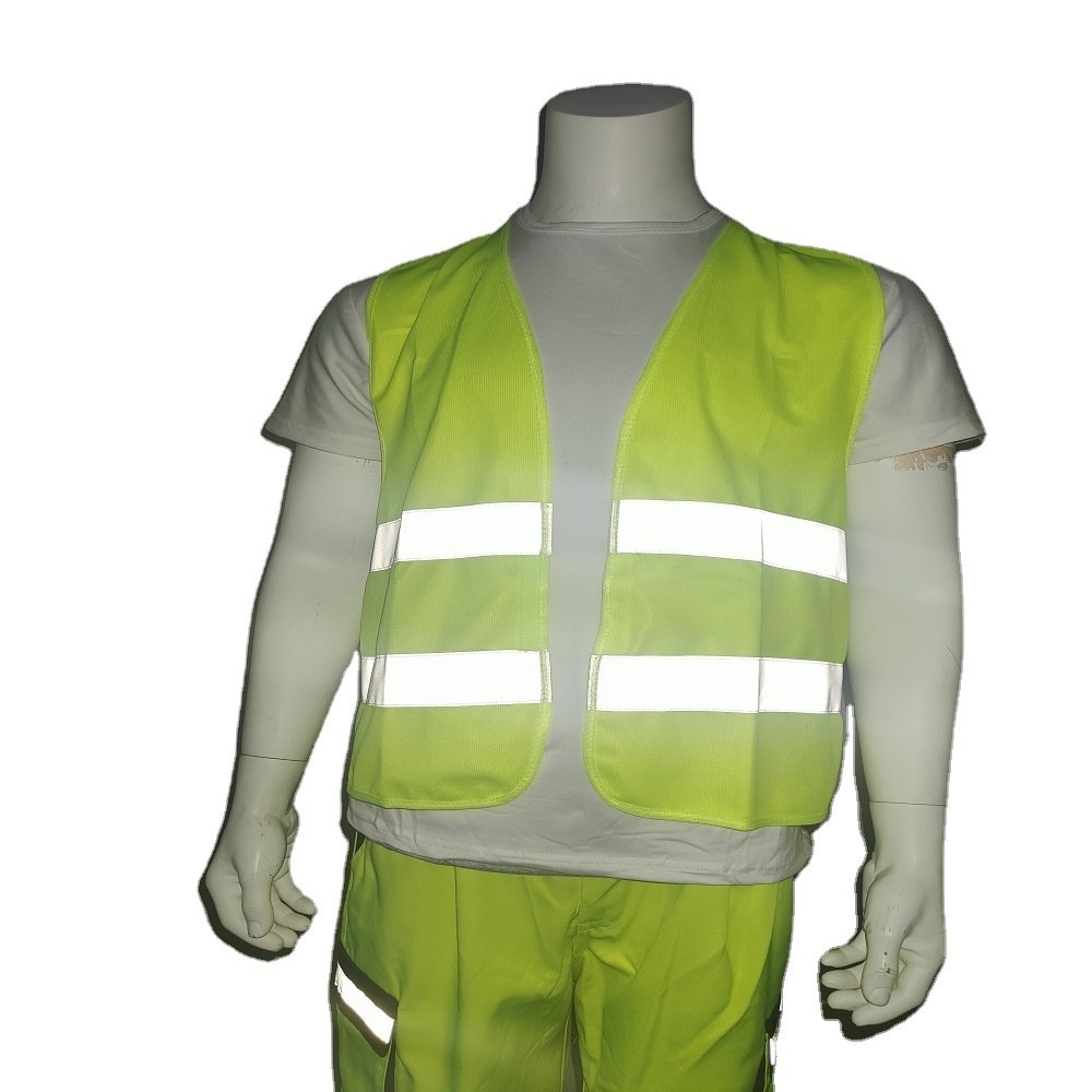 Engineer Safety Vest construction with Logo High Visibility strip warning waistcoat reflective safety vest