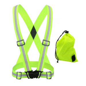 Reflective Vest with Reflector Bands Reflective Running Gear for Men and Women Night Walking Biking Safety Straps