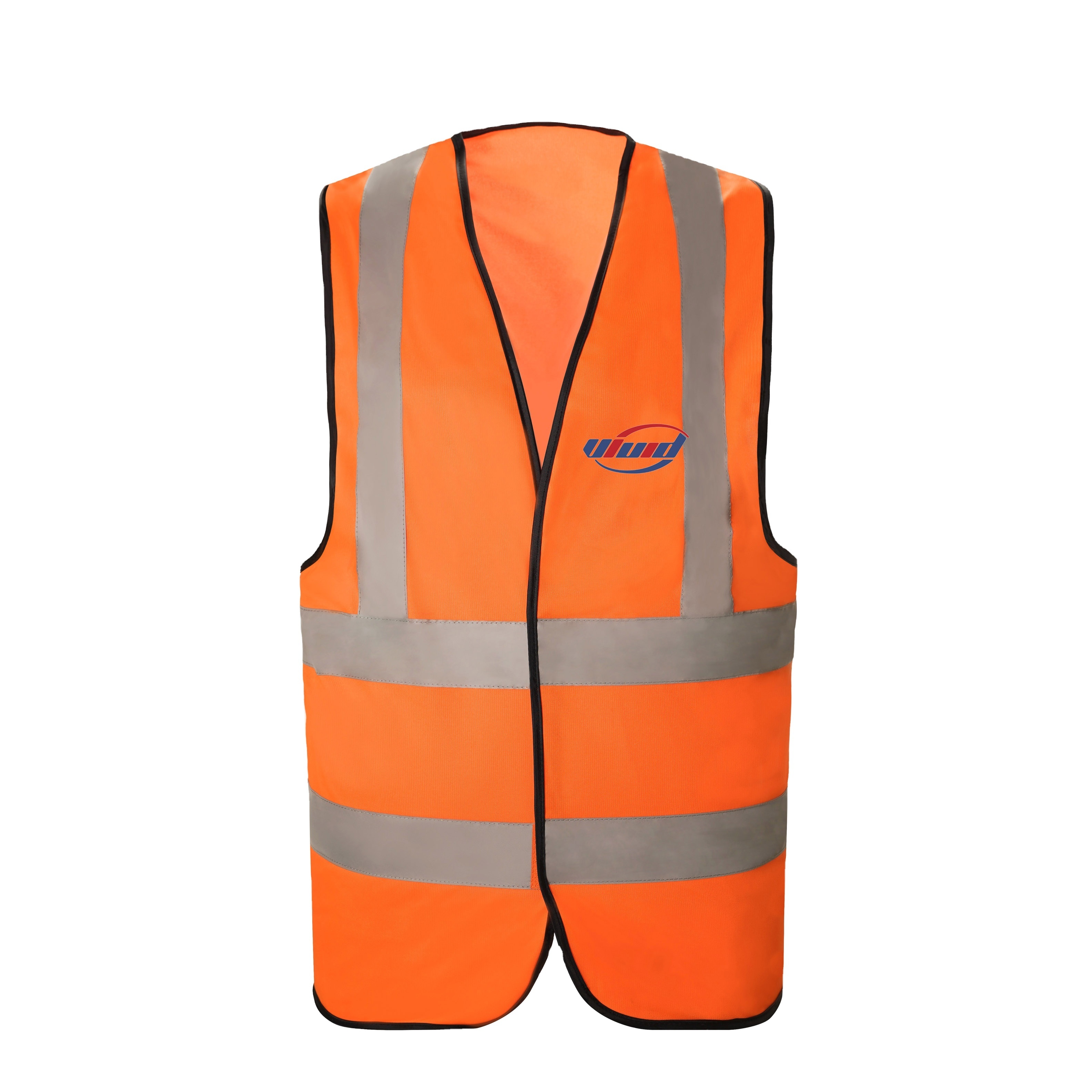 Hi Vis Reflective Safety Vest for Men Solid Neon 9 Pockets Zipper for Construction Traffic Security Work