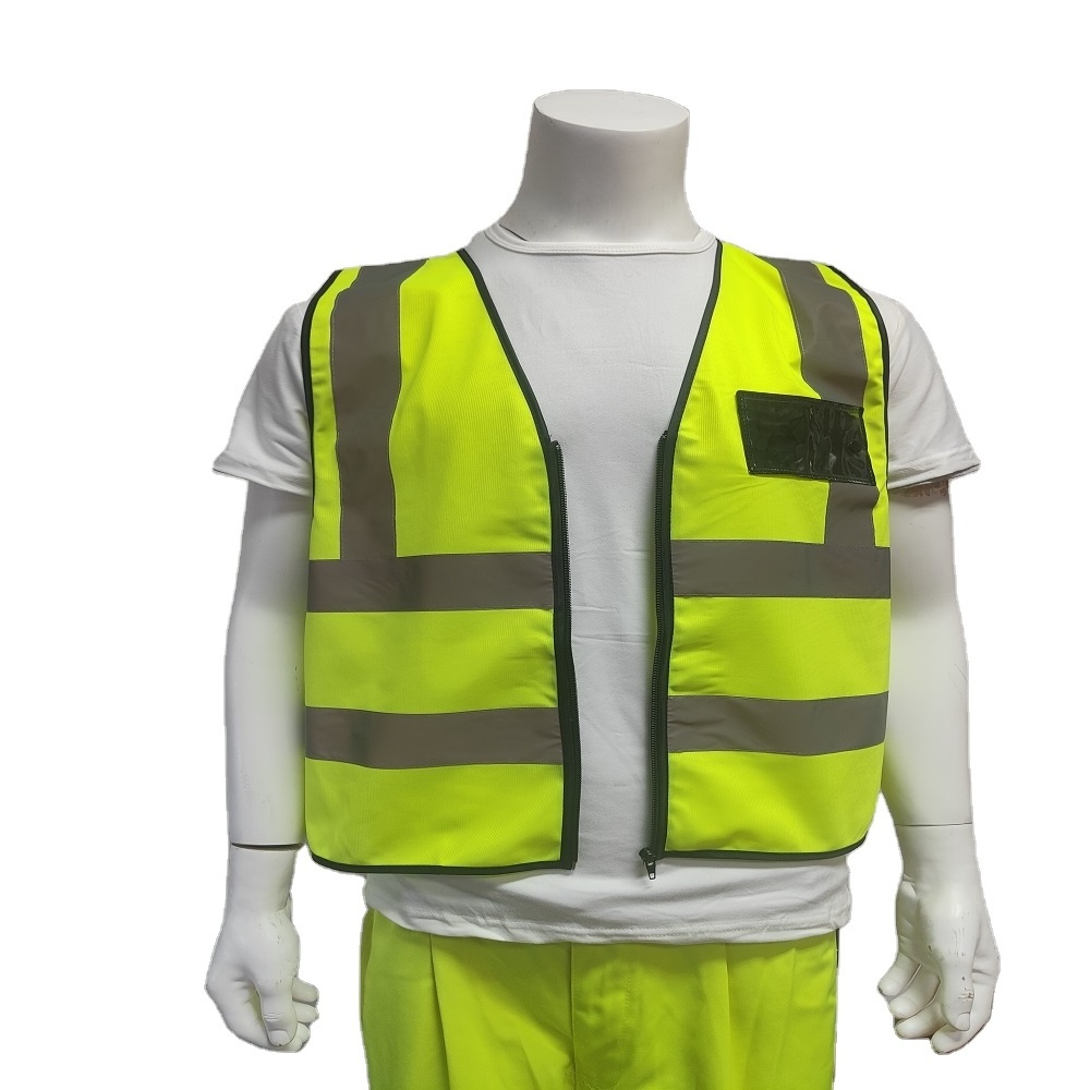 Engineer Safety vest South Africa EN20471 Class 2 high visibility reflective tape ID pocket safety vest