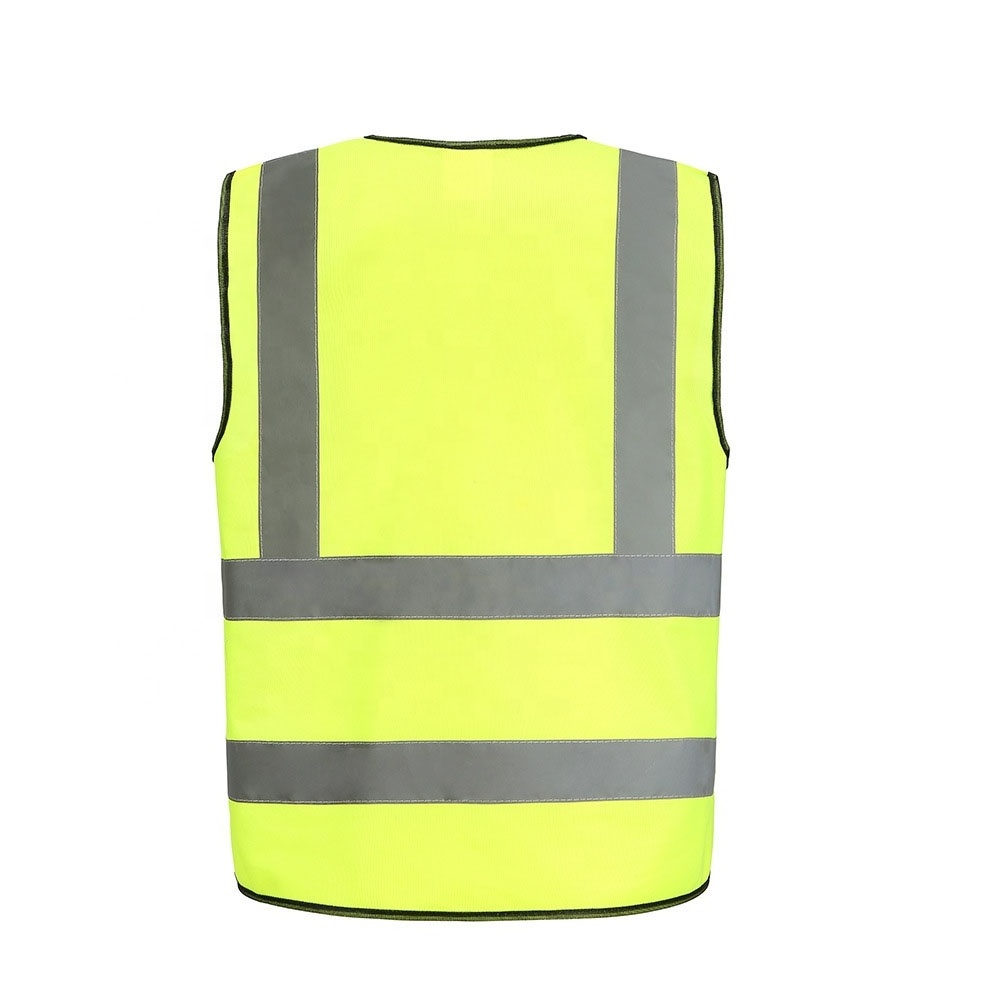 Engineer Safety Vest OEM/ODM  Orange zipper front Hi Vis Reflective Safety Vest