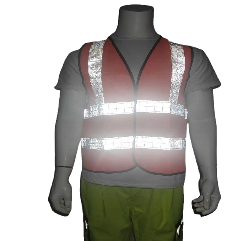 3M Safety Reflective Vest PVC Tape CE EN20471 Hi-vis Safety Warning Construction Orange Color Vest