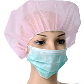 Disposable non woven bouffant surgical cap