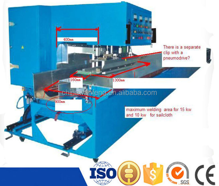 High frequency geomembrane welding machine