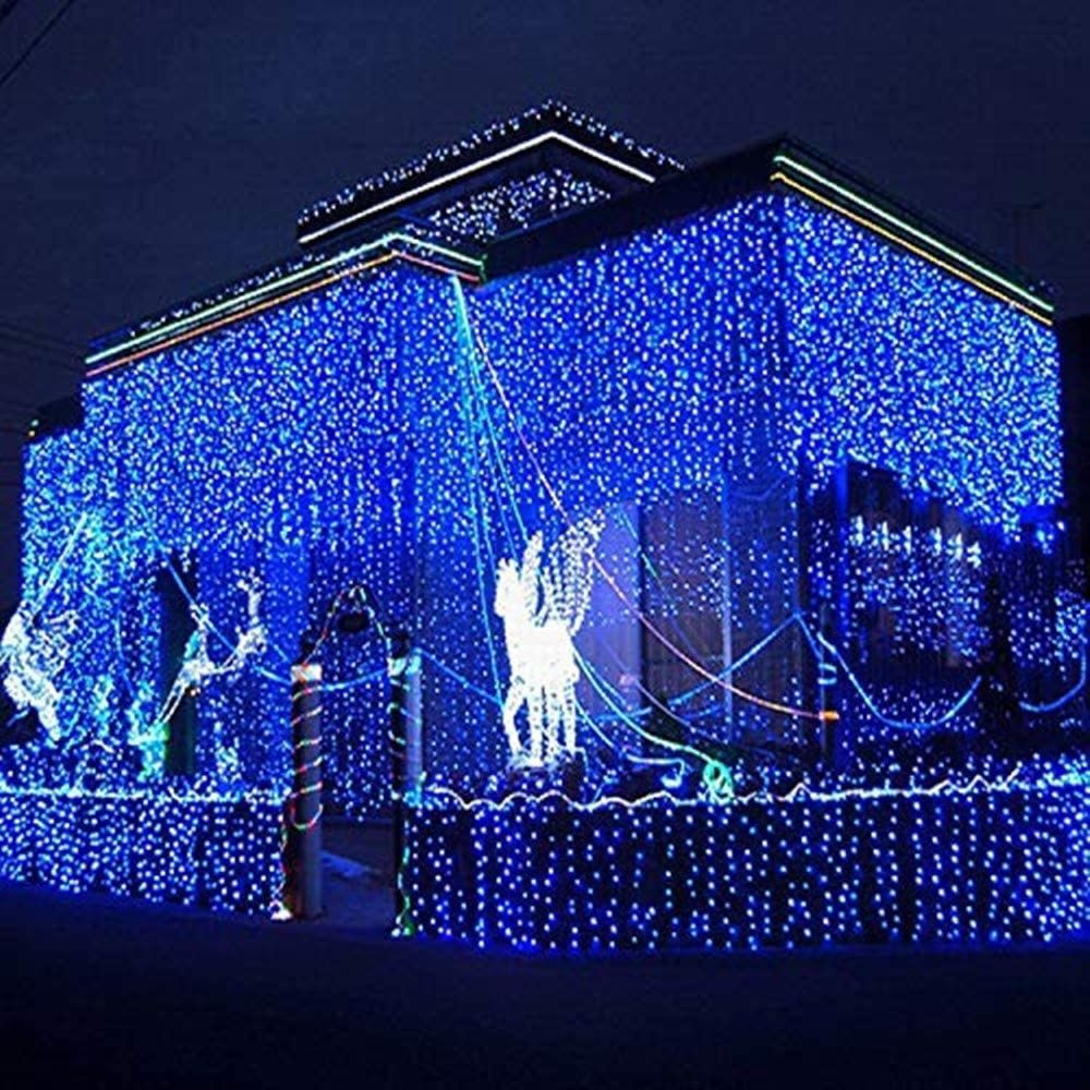 200 LED 2x3m net decoration waterfall light low power 8 Modes timer Waterproof led christmas lights