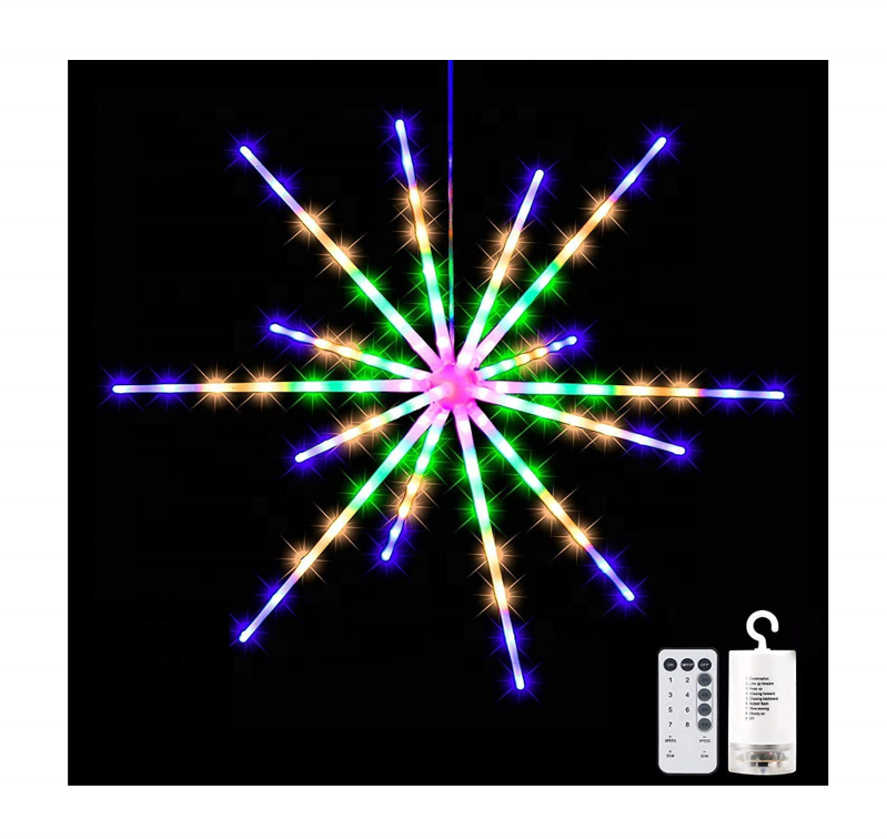 LED fireworkers hanging light christmas Lights decoration lights