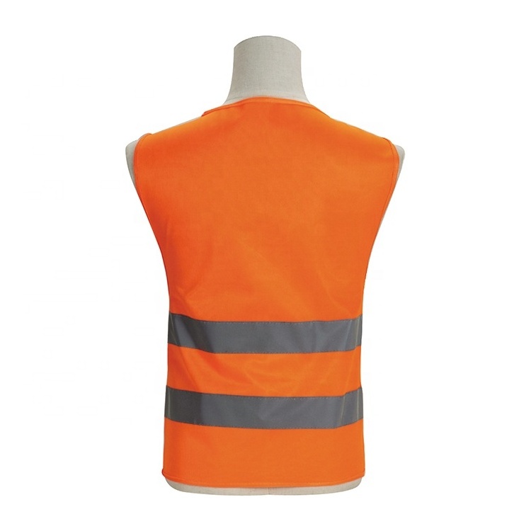 Standard reflecting safety vest orange visibility safety vest