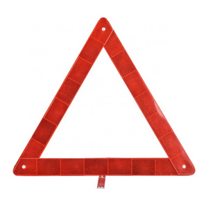 Emergency warning triangle sign red reflective triangle