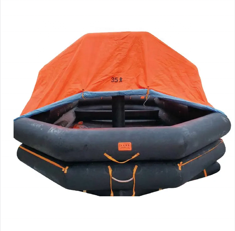 6 8 10 20 25 person Waterproof Solas Inflatable liferaft Floating Island Lake River marine rescue Life Raft