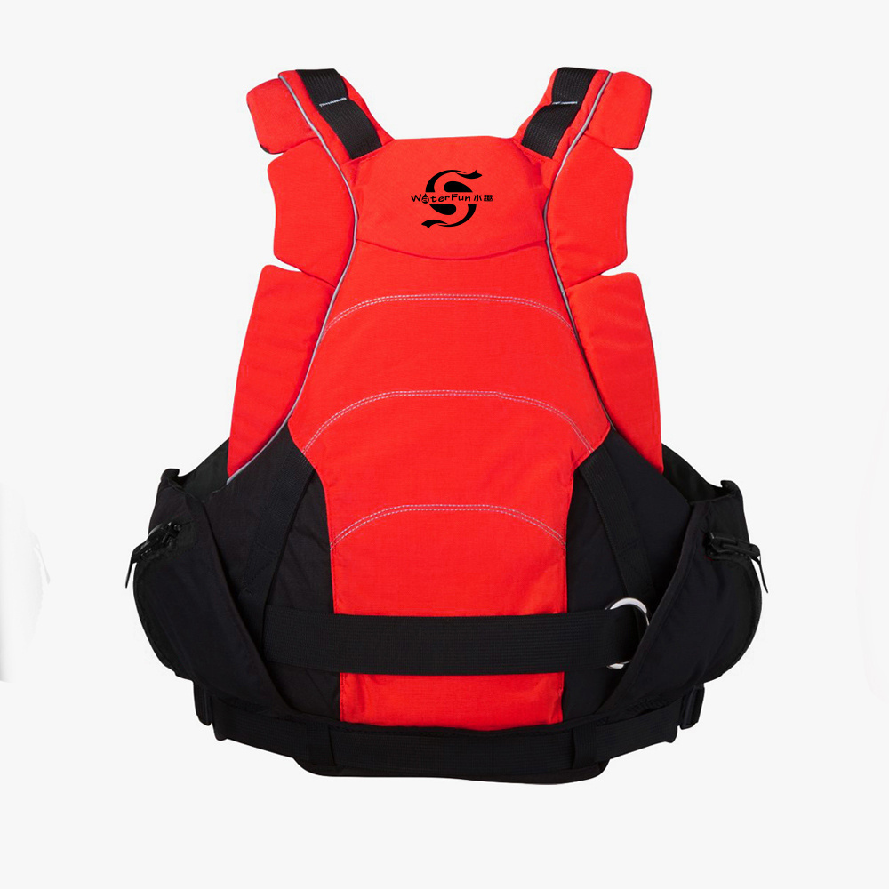 PVC Foam Life Jacket Water Sport Safety Buoyancy Vest Orange Color Swimming Marine Surfing Kayak Life Vest