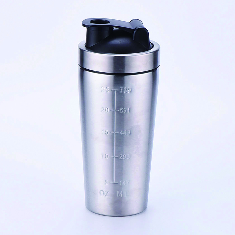 Custom Logo Wholesale Shaker Cup 500ml 750ml Sublimation 304 Stainless Steel Sport Protein Gym Water Shaker Bottle