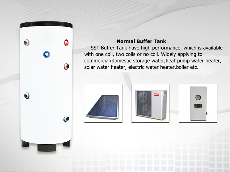 SST top selling ISO9001 certified heat pump hot water buffer tank 200l