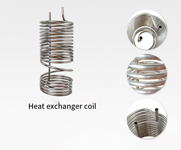 SST helical coil type heat exchanger,stainless steel heat exchanger coil