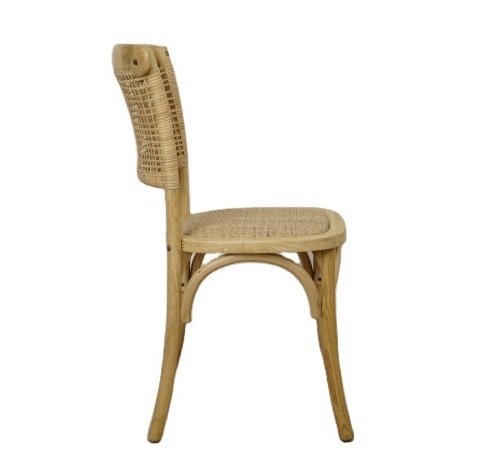 Hot Sale Rattan Natural Wooden Dining Chairs For Restaurants