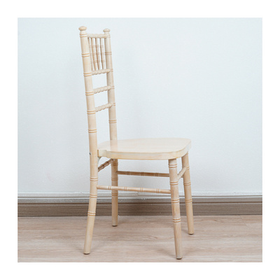 Solid Wood Stackable Limewash Chiavari Chair for Weddings Wooden Banquet Dining Chavari Chairs