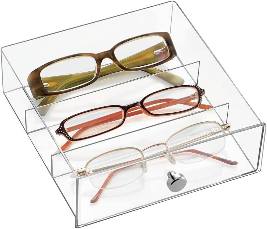 Stackable Acrylic Sunglasses Display Box Holder For Sunglasses