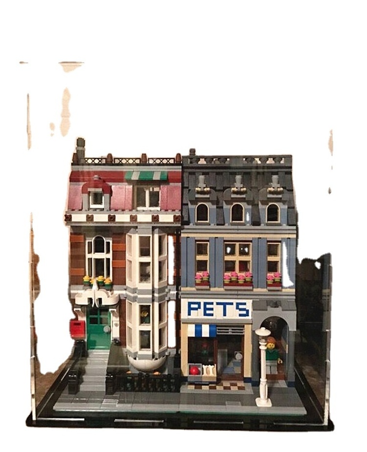 Lego Street View Series Storage Box Lego Acrylic Dedicated Display Box Building Block Toy Dust Box