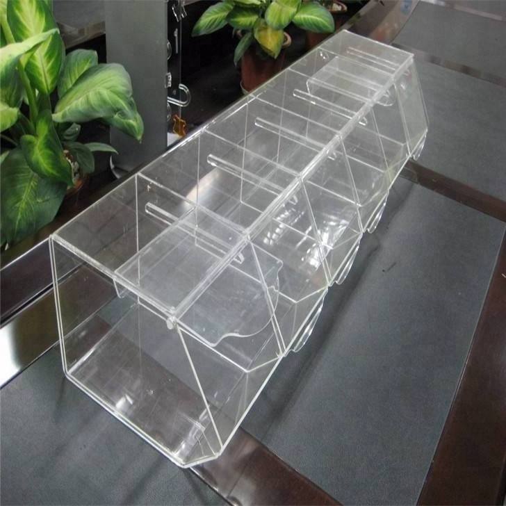 Transparent Acrylic Candy Storage Cube Box  Candy Bins With Hinged Door Candy  Display Dispenser For Supermarket