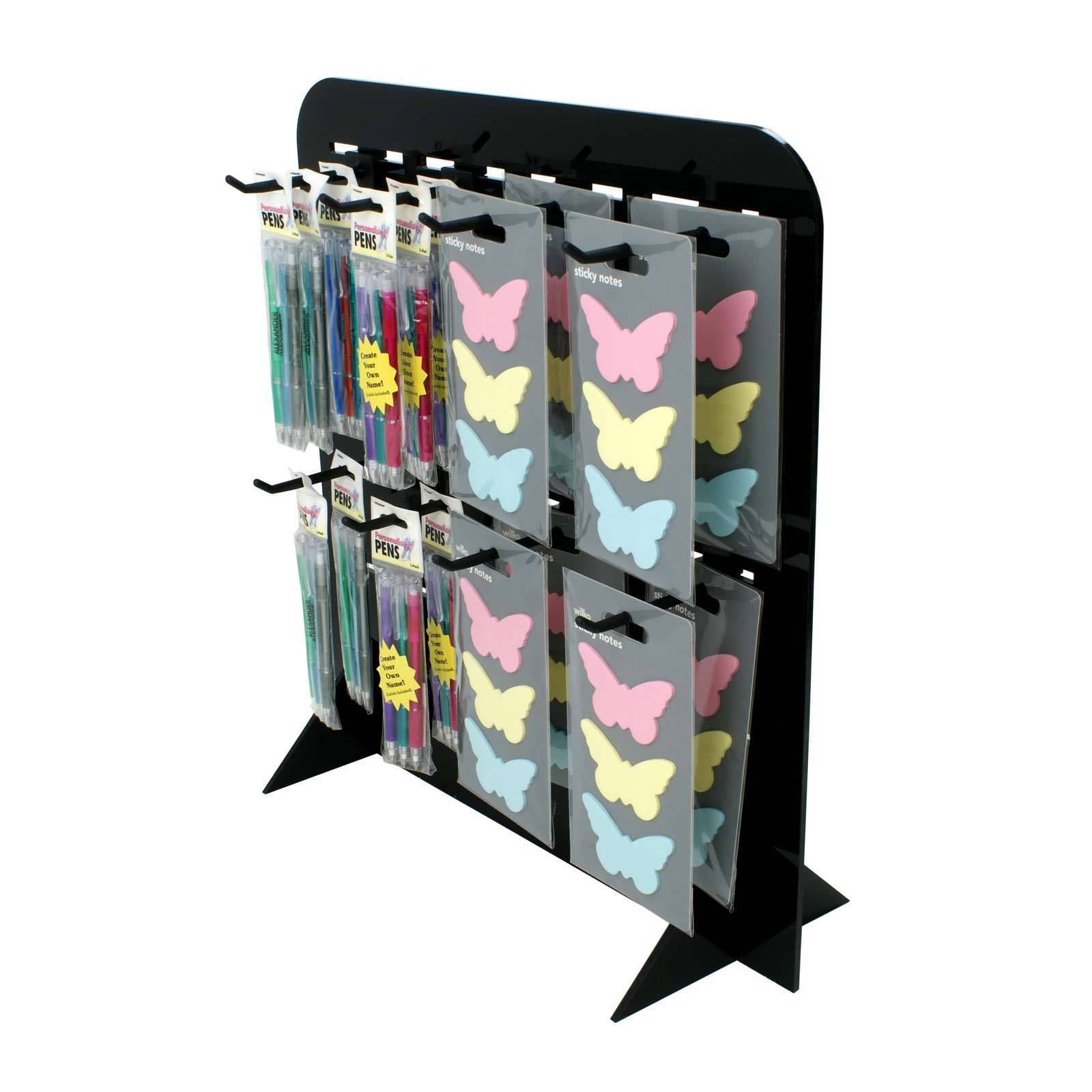 Black Acrylic Counter hook display stand