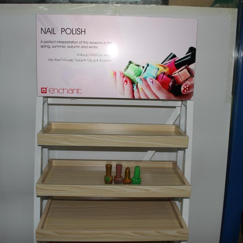 New Design Nail Polish Metal Display Shelf and Floor Stand