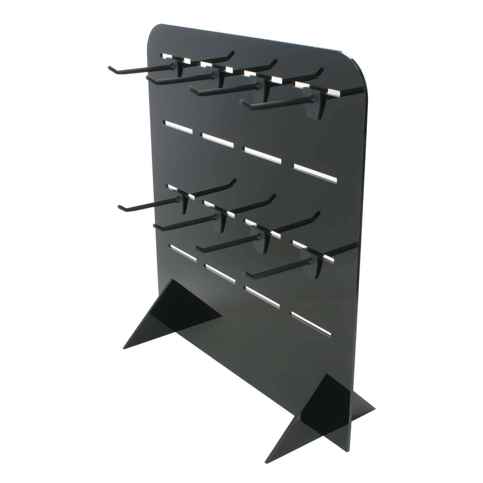 Black Acrylic Counter hook display stand