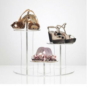 Tiered Acrylic Woman's Shoe Display Stands