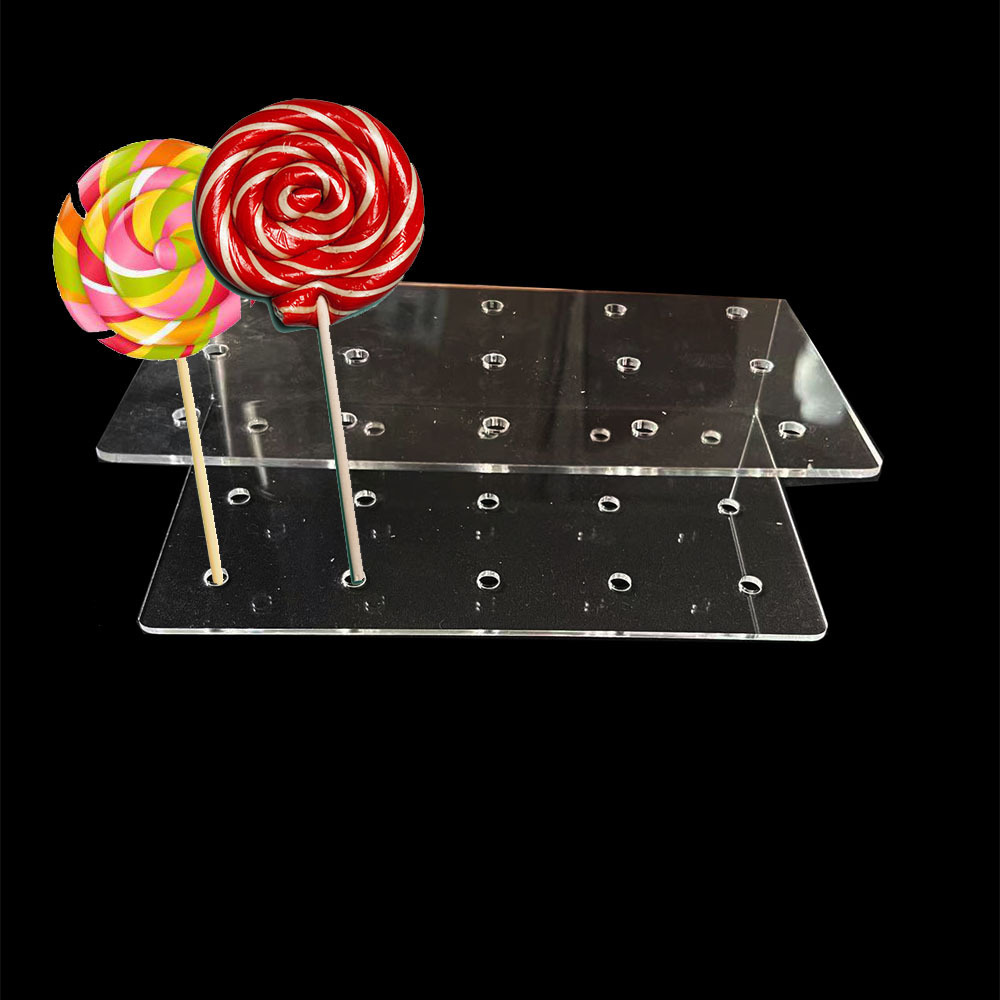 15 holes transparent custom U SHAPE acrylic lollipop stand display acrylic lollipop holder