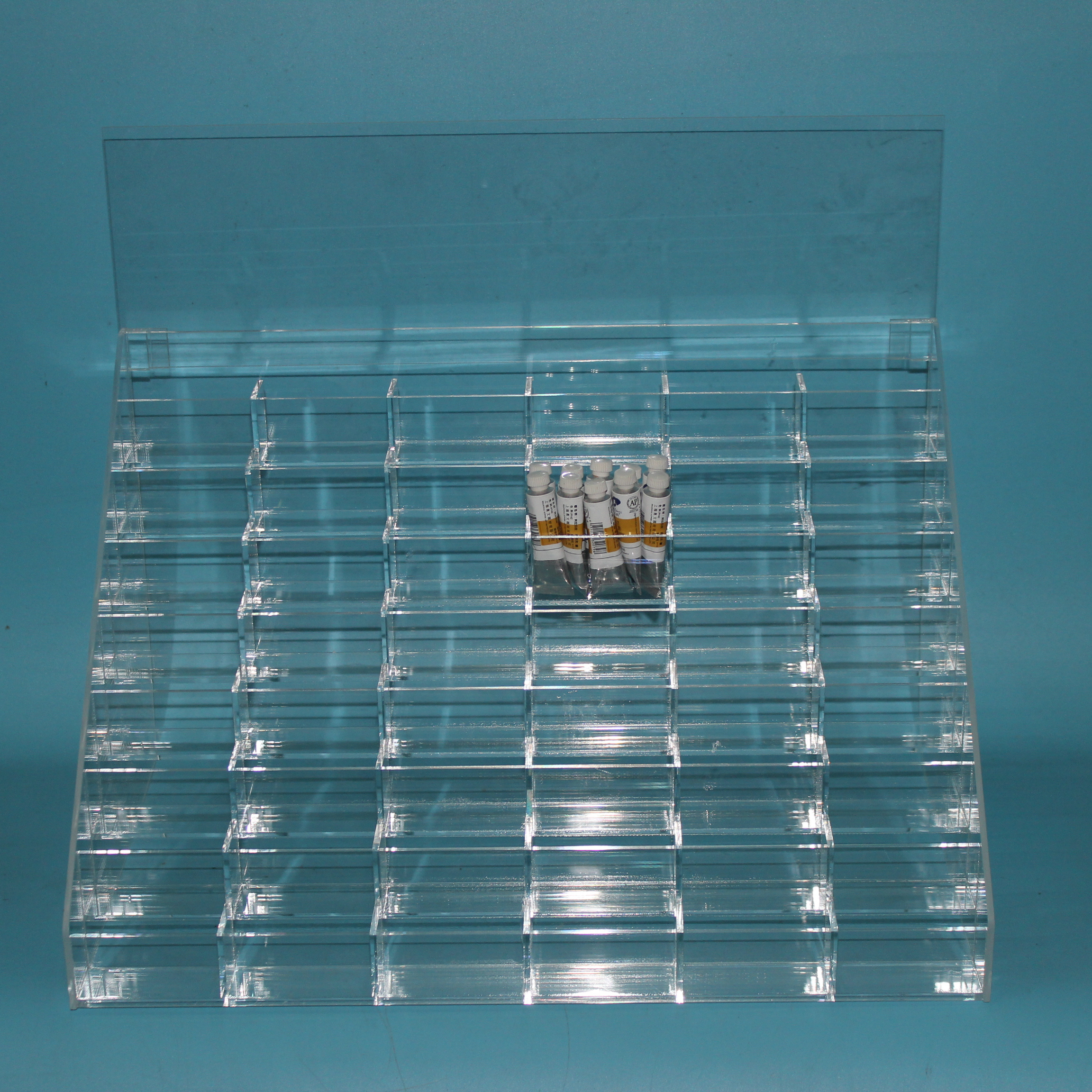 8 Layers  Clear Acrylic Spray Paint Display Rack