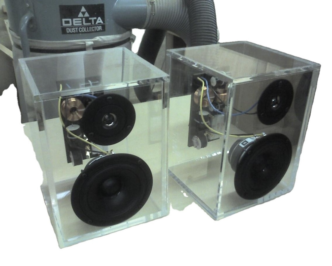 plexiglass speaker box